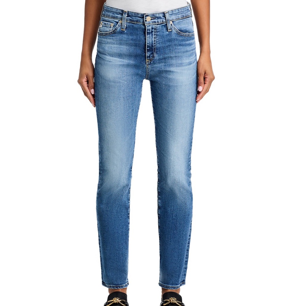 AG Mari Mid Rise Slim Straight Jeans - size 28